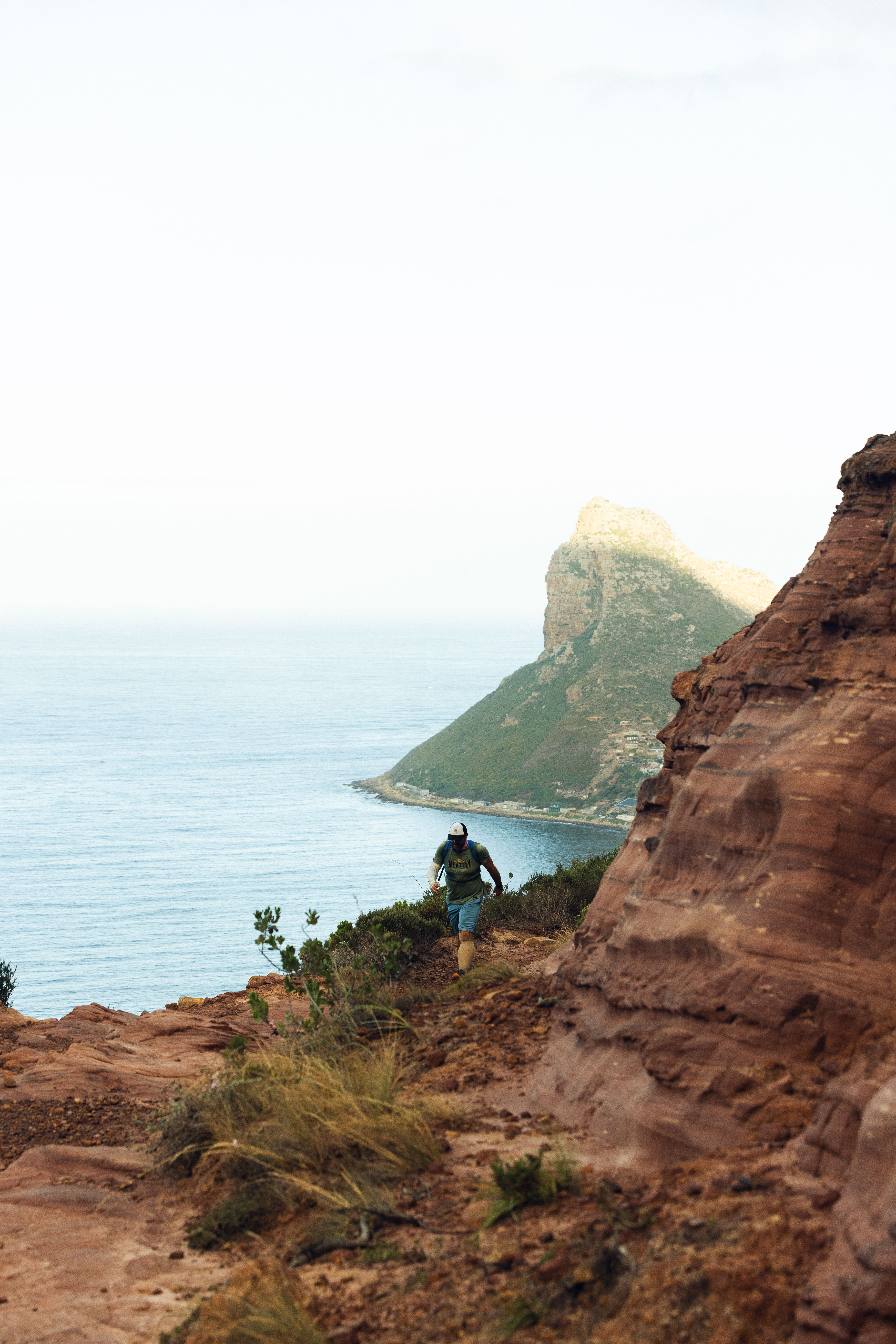hiking trail with ocean view