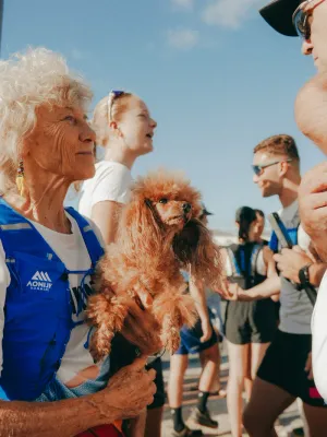 diverse group of Leopards runners of different ages